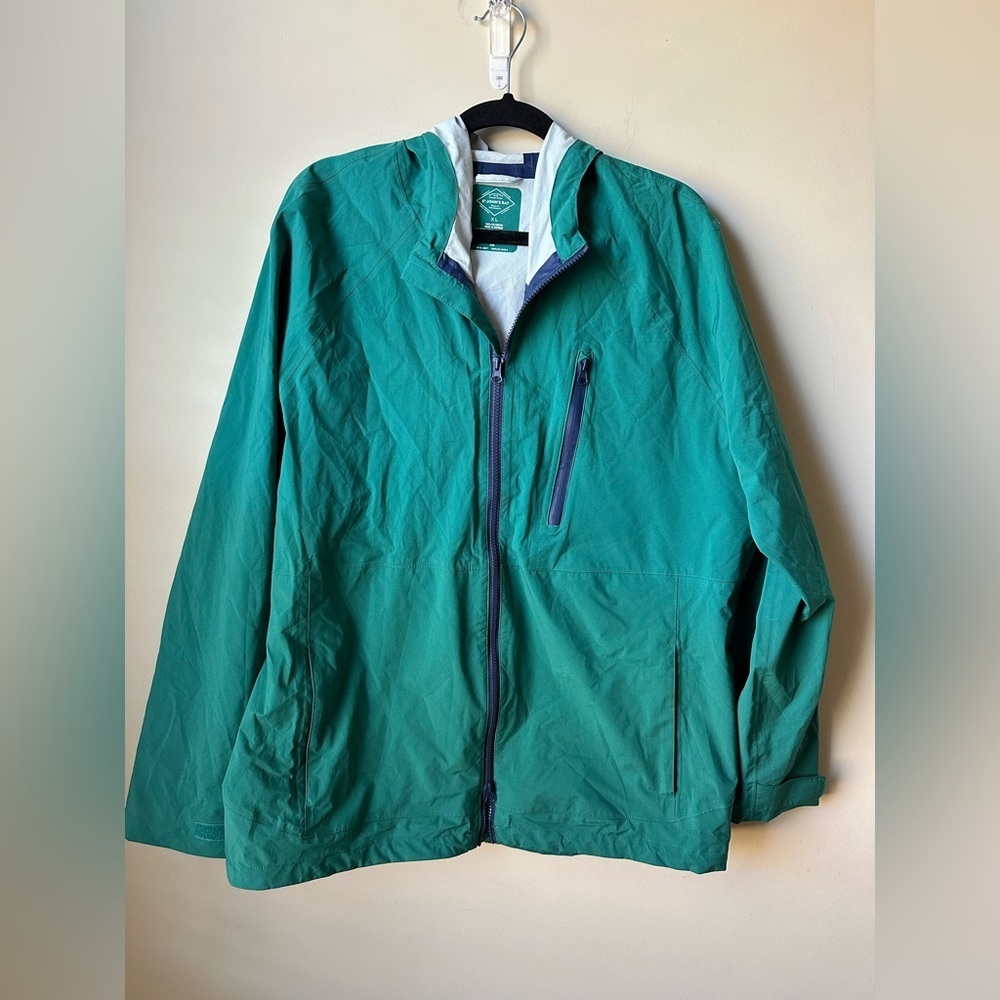 St John's Bay Men’s Green Windbreaker Jacket Size XL